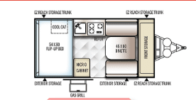 Rockwood A122S best pop-up camper floorplan